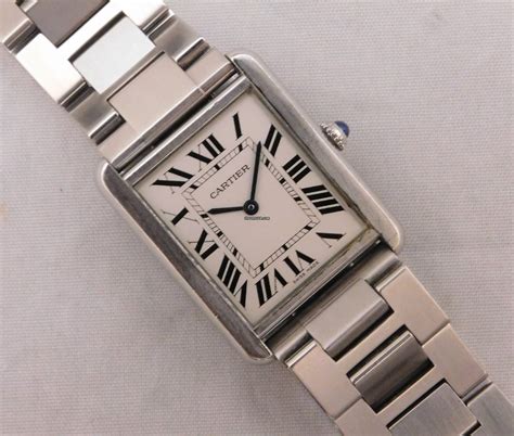 cartier tank solo used|cartier tank solo for sale.